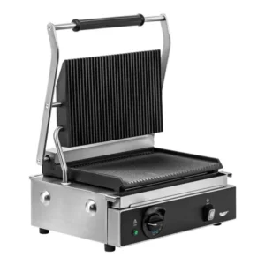 PANINI GRILL CON AMBAS PARRILLAS ONDULADAS AREA DE COCCION 13 1/2 x 9 1/4 PG, 120V, 1800W MARCA VOLLRATH