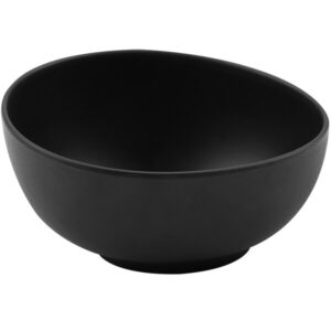 PLATO DE MELAMINA REDONDO BOWL IRREGULAR 10 OZ (5 1/4 PG/13.33CM) RIVER STONE NEGRO MATE (PRECIO POR 24 PIEZAS) GET