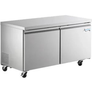 MESA DE TRABAJO REFRIGERADA 2 PUERTAS 60X29.5X35.3 PG 14.2 PIES CUBICOS 1/5 HP