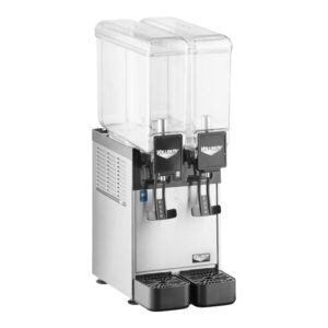 DISPENSADOR DE BEBIDAS REFRIGERADO DOBLE 2.11 GALONES CADA TINA MARCA VOLLRATH MEDIDAS: 9 X 15 X 24 PG