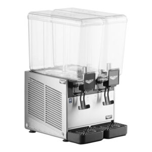DISPENSADOR DE BEBIDAS REFRIGERADO DOBLE 5.28 GALONES CADA TINA MARCA VOLLRATH MEDIDAS: 14 X 18 X 26 PG
