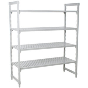 ESTANTE DE 24 X 54 X 72 PG DE 4 ENTREPANOS MODELO CPU245472V4480 CAMSHELVING PREMIUM VENTILADO MARCA CAMBRO (Nucleo de acero y exterior liso de polipropileno)