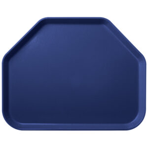 CHAROLA DE FIBRA DE VIDRIO TRAPEZOIDAL 35 X 46 SUPERFICIE LISA COLOR AZUL MARINO