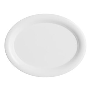 PLATO OVALADO 13 1/4 x 10 1/4 (33.6 X 26 CM) BLANCO MELAMINA ACOPA FOUNDATIONS (PRECIO POR CAJA DE 12 PIEZAS)