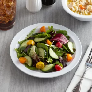 PLATO DE MELAMINA EXTENDIDO DE 8 PG COLOR BLANCO NARROW RIM FOUNDATIONS ACOPA (PRECIO POR 12 PIEZAS)