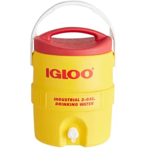DISPENSADOR DE BEBIDAS 2 GAL (7.5 LTS) TERMICO CON LLAVE COLOR AMARILLO/ROJO IGLOO