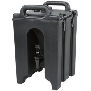 DISPENSADOR DE BEBIDAS TERMICO CAMBRO 100LCD401 CAMTAINERS 1.5 GAL (5.67 LTS) COLOR NEGRO