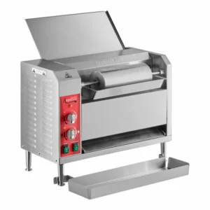 TOSTADOR DE PAN CON TRANSPORTADOR VERTICAL Y BANDEJA DE ALIMENTACION EXTENDIDA MEDIDA 25 X 22 9/16 X 27 5/8 PG. DE 1600 W 120 V AVANTCO