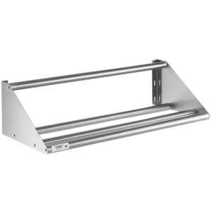 Repisa tubular de pared Para Rack De lavado Regency de 18 x 42 pg (45 x 106 cm) Calibre 18 Acero Inoxidable
