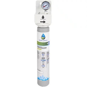 Sistema de filtracion de agua para maquina de hielo Manitowoc AR-10000P Arctic Pure Plus con clasificacion de 0,5 micrones - 0,75 GPM