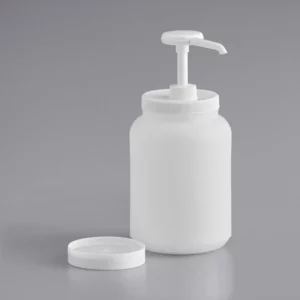 DISPENSADOR DE CONDIMENTOS 1/2 GAL (1.89 LTS) CON BOMBA, DISPENSA .5 OZ