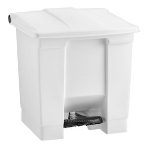 BOTE DE BASURA CON PEDAL 32 QT (8GAL) FG614300WHT COLOR BLANCO RUBBERMAID