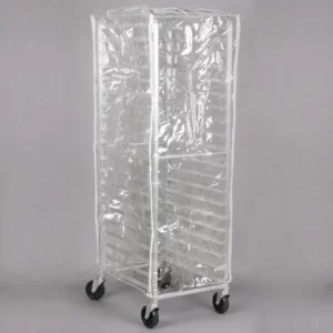 FUNDA PARA RACK 28 X 24 X 63 PG VINIL TRANSPARENTE CON CIERRES REGENCY