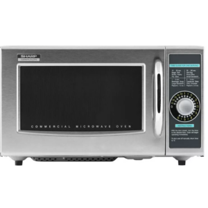 Horno de Microondas Sharp 1.0 Pies de Acero Inoxidable Comercial con Perilla - 120V, 1000W