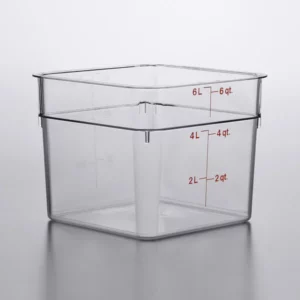 CONTENEDOR CUADRADO DE POLICARBONATO 6 QT (5.7 LTS) CAMBRO