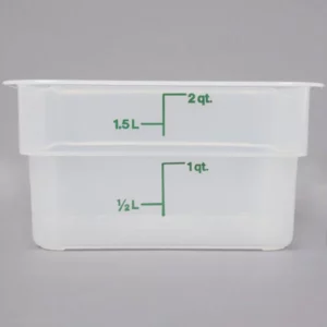 CONTENEDOR CUADRADO DE POLIPROPILENO 2 QT (1.89 LTS) CAMBRO