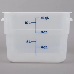 CONTENEDOR CUADRADO DE POLIPROPILENO 12 QT (11.4 LTS) CAMBRO