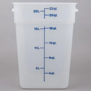 CONTENEDOR CUADRADO DE POLIPROPILENO 22 QT (20.8 LTS) CAMBRO