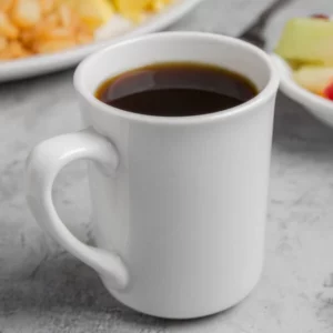 TAZA TARRO CAPACIDAD DE 251ml (8.5 oz.) MARCA WORLD MODELO KONA 840-125-002 BLANCO LISA (CAJA CON 36 PIEZAS)