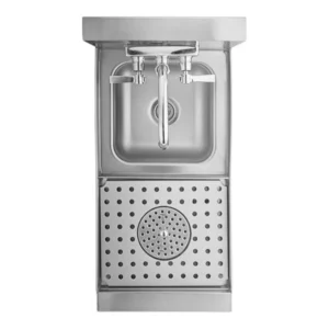 FREGADERO BAJO BARRA CHICO PARA ENJUAGUE DE VASOS Y MEZCLADORA PRCS-25-12 MEDIDA GENERAL: 12 X 25 X 36 PG MEDIDA DE TAZON: 9 x 9 x 4  CON CONTRACANASTA DE 2 PG Y COLADERA