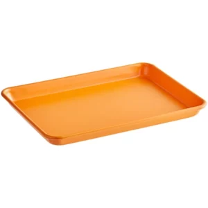 CHAROLA ALUMINIO 9 1/2 X 13 PG (24.13 x 33.02 cm) CALIBRE 19 COLOR NARANJA