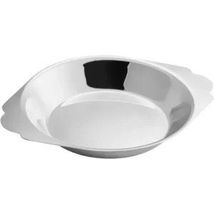 PLATO PARA GRATINAR 8 OZ ACERO INOXIDABLE LARGO 19CM X DIAM. INF. 10.1CM X DIAM. SUP. 13.9CM CHOICE