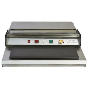 EMPACADORA DE ALIMENTOS KW-450 DE 110V PARA ROLLO DE 17 1/2 PG Y PLACA DE TEFLON DE 5X15 PG DE 350 W