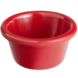 COPA RAMEKIN 2 OZ COLOR ROJO (PRECIO POR 12 PIEZAS)