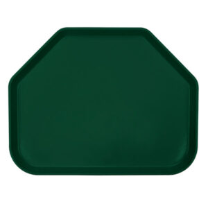CHAROLA DE SERVICIO TRAPEZOIDAL FIBRA DE VIDRIO 14 x 18 PULGADAS COLOR VERDE OBSCURO (CAJA CON 12 PIEZAS)