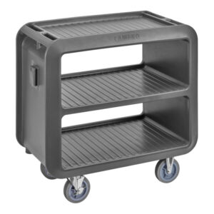 CARRO DE SERVICIO 3 REPISAS CART PRO MEDIDA: 37 1/2 X 22 X 37 1/4 PG COLOR GRIS SC230S615 CARBON CAMBRO