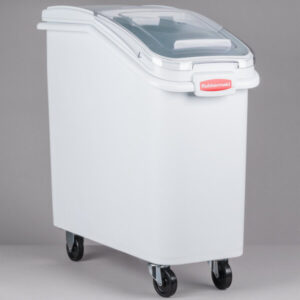 CARRO ALMACENADOR DE GRANOS E INGREDIENTES 20.5 GALONES (77 LT) MEDIDA: 29 1/2 x 13 1/2 x 28 PG RUBBERMAID