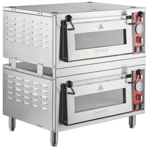 HORNO PARA PIZZA ELECTRICO DOBLE CAMARA 16 PG LA PIZZA USO COMERCIAL MEDIDAS: 28 X 23 1/4 X 29 3/4 PG, 120 V DE 1,700 W CADA UNO AVANTCO