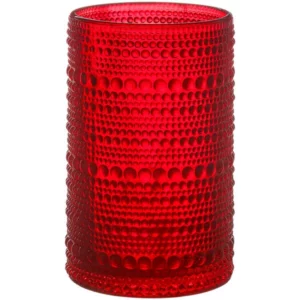 VASO REFRESCO 13 OZ CRISTAL ROJO JUPITER FORTESSA (PRECIO POR 24 PIEZAS)