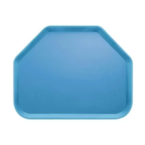 CHAROLA DE SERVICIO TRAPEZOIDAL DE POLICARBONATO 14 x 18 PULGADAS COLOR AZUL (CAJA CON 12 PIEZAS)