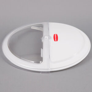 TAPA PARA CONTENEDOR DE 32 GAL. CON VENTANA GIRATORIA Y CUCHARON COLOR BLANCO BRUTE RUBBERMAID