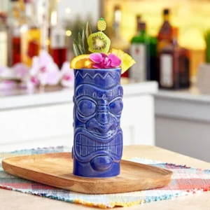 VASO TIKI TUMBLER 21 OZ COLOR AZUL ACOPA (PRECIO POR 12 PIEZAS)