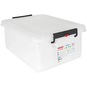 CAJA CON TAPA DE BROCHES 39.7 LTS (53X39.6X22.5 CM) POLIETILENO 01173 ARAVEN