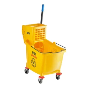 TINA TRAPEADOR CON EXPRIMIDOR 44 QT (41 LTS) COLOR AMARILLO QTMBY LAVEX JANITORIAL