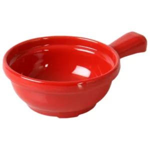 PLATO BOWL CASEROLA MELAMINA CON AGARRADERA 10 OZ (295 ML) ROJO CR305PR THUNDER GROUP (PRECIO POR 12 PIEZAS)