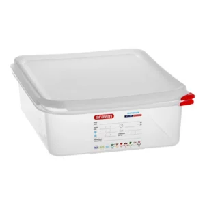CONTENEDOR HERMETICO MEDIO DE 4 PG CON TAPA 6.8 qt (30X25.4X10 cm) ARAVEN