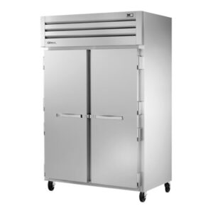 GABINETE CALIENTE DOS PUERTAS SOLIDAS DE ACERO INOXIDABLE 208/240 V MEDIDA: 52 5/8 X 35 1/4 X 84 1/8 PG STG2H-2S TRUE