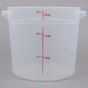CONTENEDOR REDONDO DE 6 QT DE POLIETILENO RFS6PP190 MARCA CAMBRO