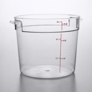 CONTENEDOR REDONDO DE 6 QT DE POLICARBONATO RFSCW6135 MARCA CAMBRO