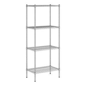 Estante de 18 x 30 Cromado con Postes de 74 de 4 entrepanos