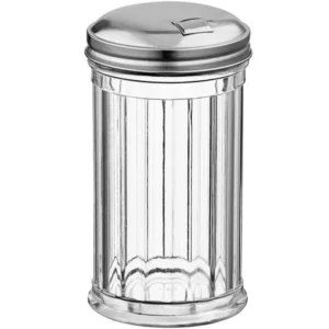 AZUCARERA CILINDRO CON TAPA ACERO 12 OZ VASO DE PLASTICO