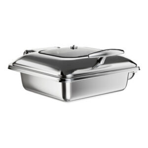 CHAFER CUADRADO DE INDUCCION 5 QT CON TAPA DE CRISTAL ACERO INOX VOYAGE ACOPA