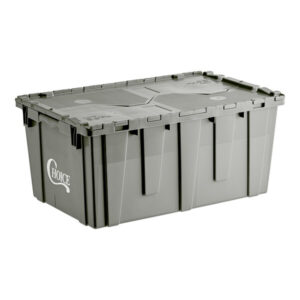 CAJA DE ALMACENAMIENTO PARA CHAFER DE TAPA ADJUNTA Y APILABLE 26 7/8 X 16 7/8 X 12 1/8 PG (68 X 42 X 30 CM) COLOR GRIS CHOICE
