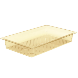 Inserto Entero 3 Pg Perforado Color Ambar Alta Temperatura Cambro