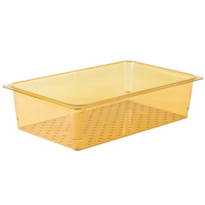 Inserto Entero 5 Pg Perforado Color Ambar Alta Temperatura Cambro