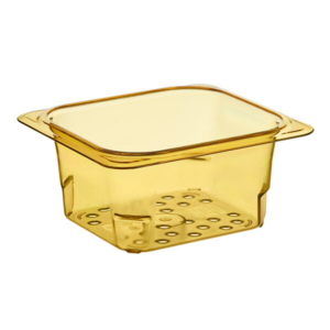 Inserto Sexto 3 Pg Perforado Color Ambar Alta Temperatura Cambro